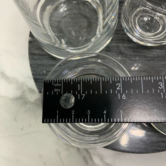 VINTAGE MCM SASAKI Crystal glass martini set - Picture 5 of 6